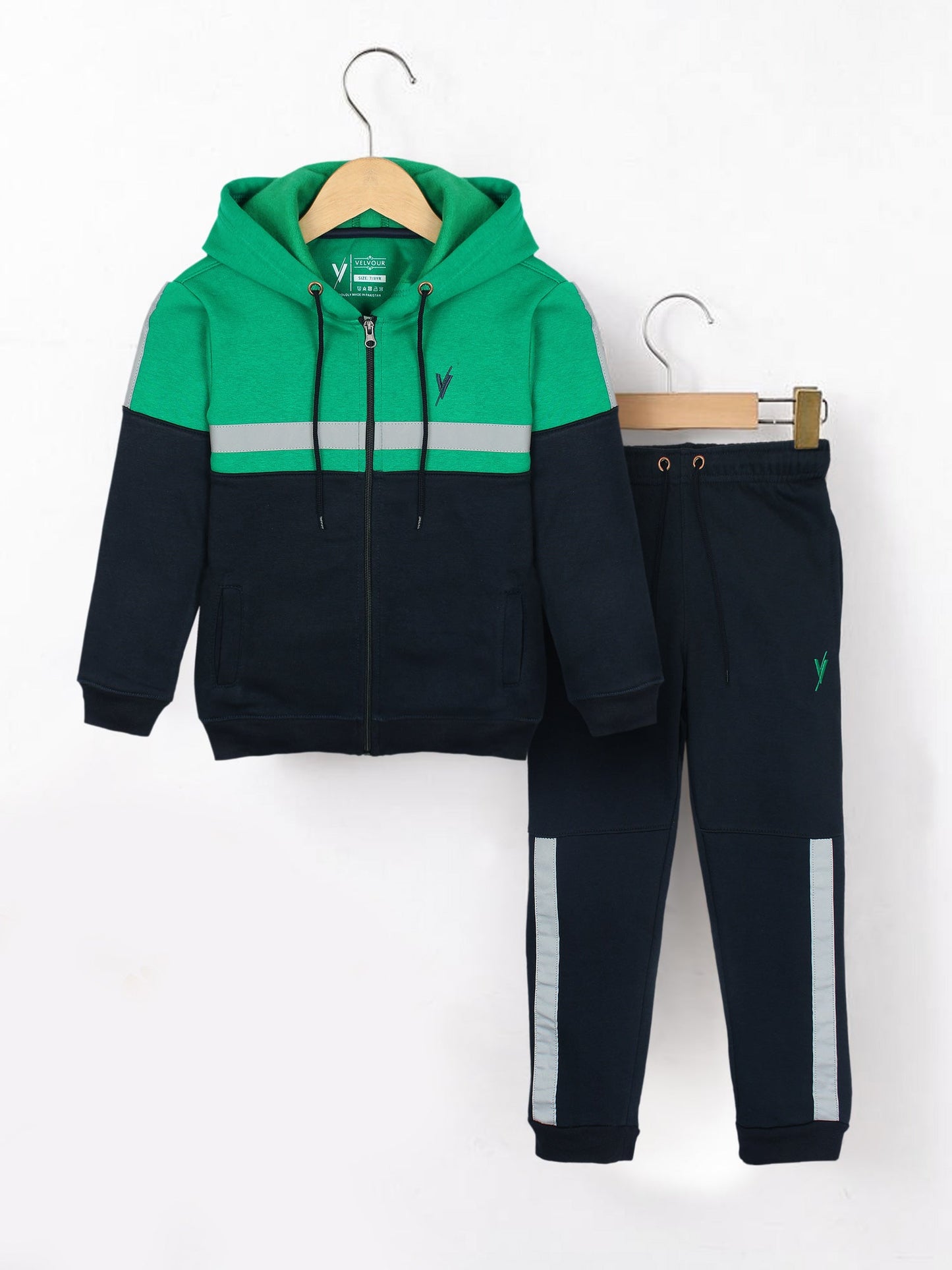 Hooded Tracksuit For Boys & Girls, Cotton Fleece #VWT15-B