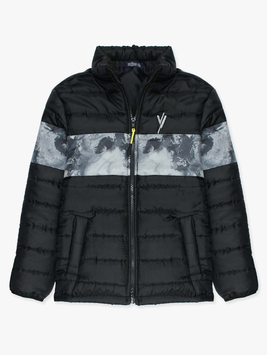 Full Sleeves Puffer Jacket Boys & Girls VJ03 Camouflage Panel