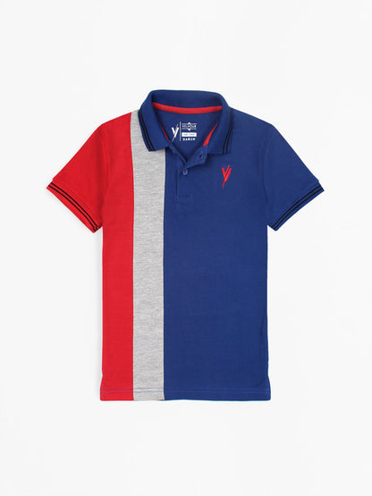 Tipping Collar Plain Polo Shirt VP12-E