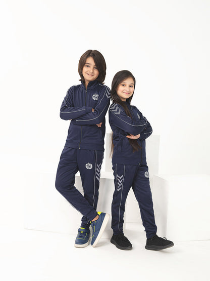 Mock Neck Tracksuit For Boys & Girls, Poly Athletic Fleece #VWT012-A