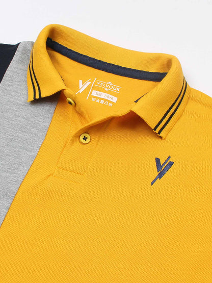 Tipping Collar Plain Polo Shirt VP12-C