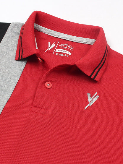 Tipping Collar Plain Polo Shirt VP12-D