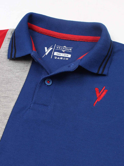 Tipping Collar Plain Polo Shirt VP12-E