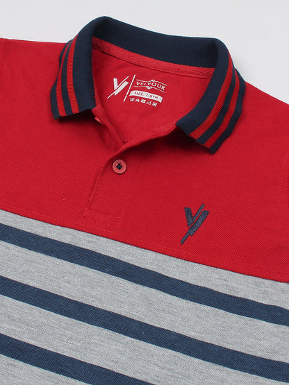 Tipping Collar Plain Polo Shirt VP12-B