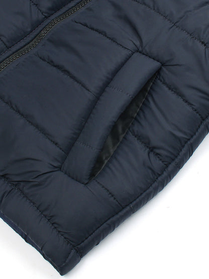 Full Sleeves Puffer Jacket Boys & Girls VJ08-A Grey/Navy