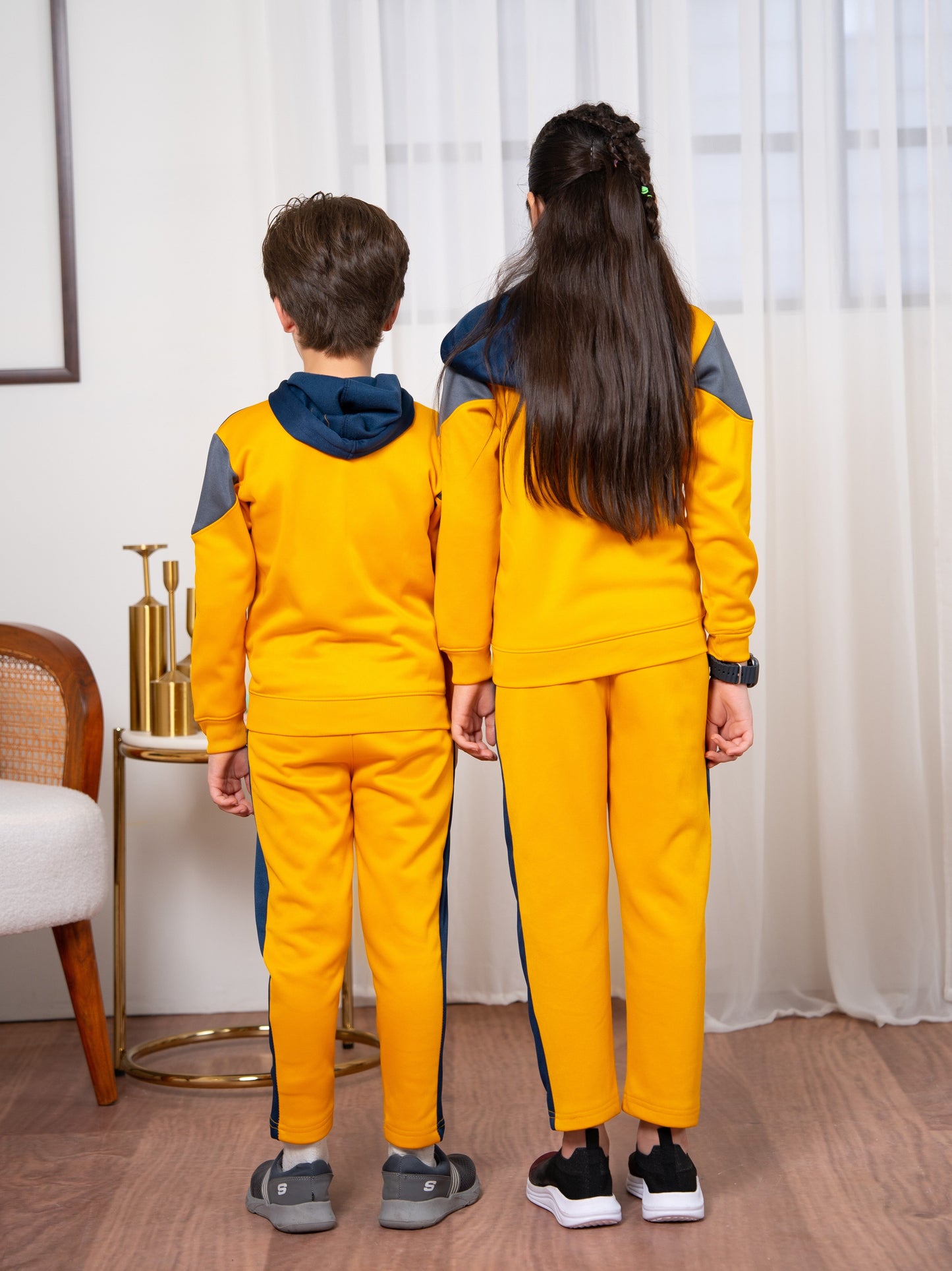 Hooded Tracksuit For Boys & Girls, Fleece #VWT29-A