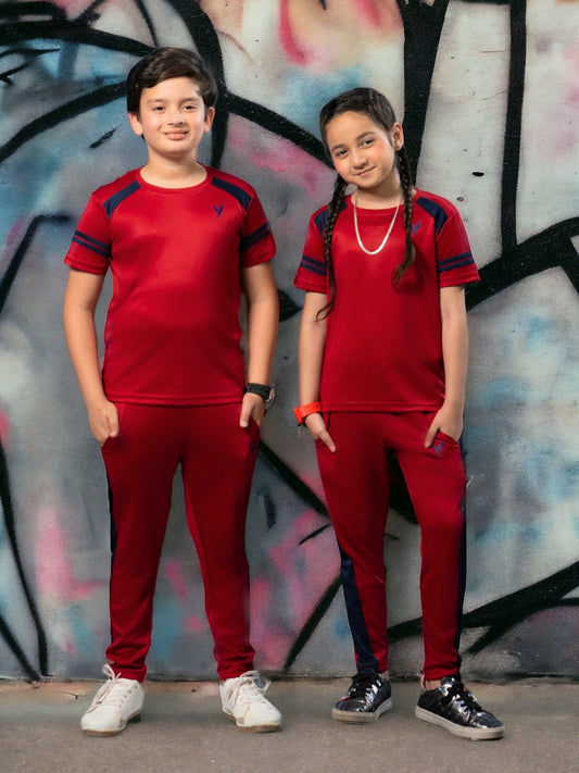 Tracksuit For Boys & Girls Poly athletic Fabric VST44-B