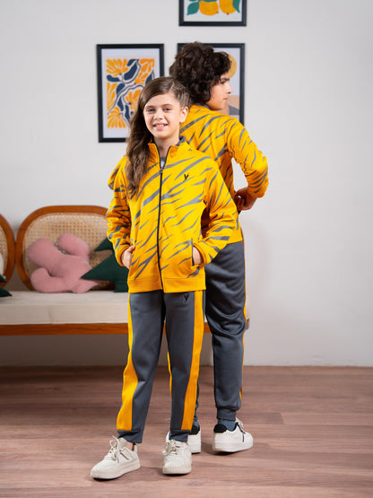 Hooded Tracksuit For Boys & Girls, Fleece #VWT27-B