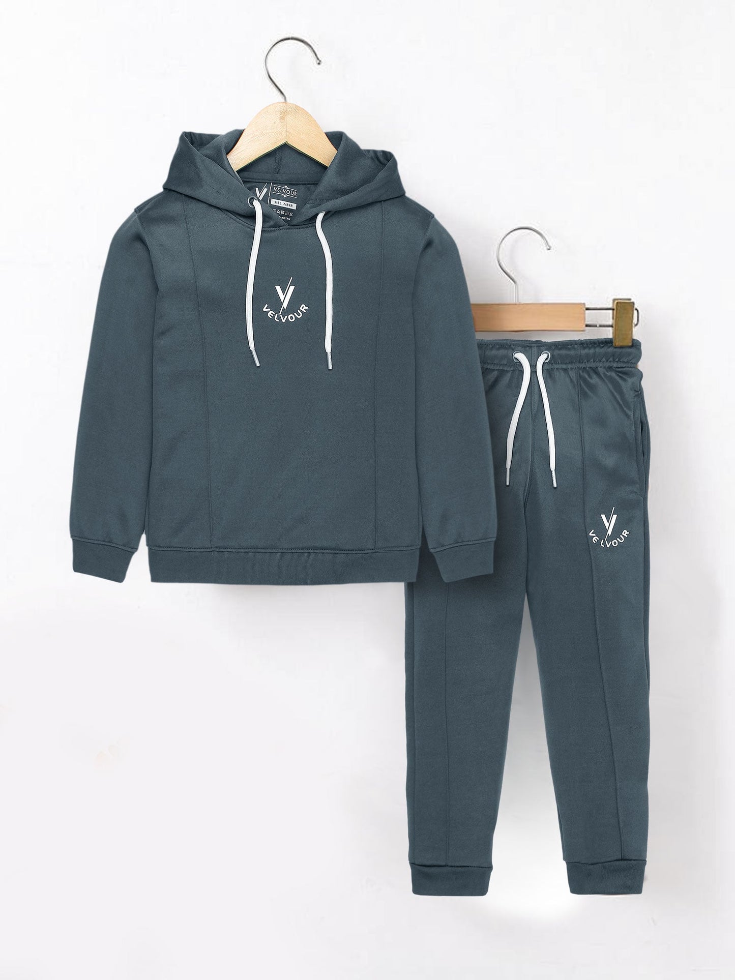 Hooded Tracksuit For Boys & Girls, Poly Athletic Fleece #VWT28-A