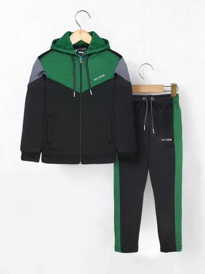 Hooded Tracksuit For Boys & Girls, Fleece #VWT29-C