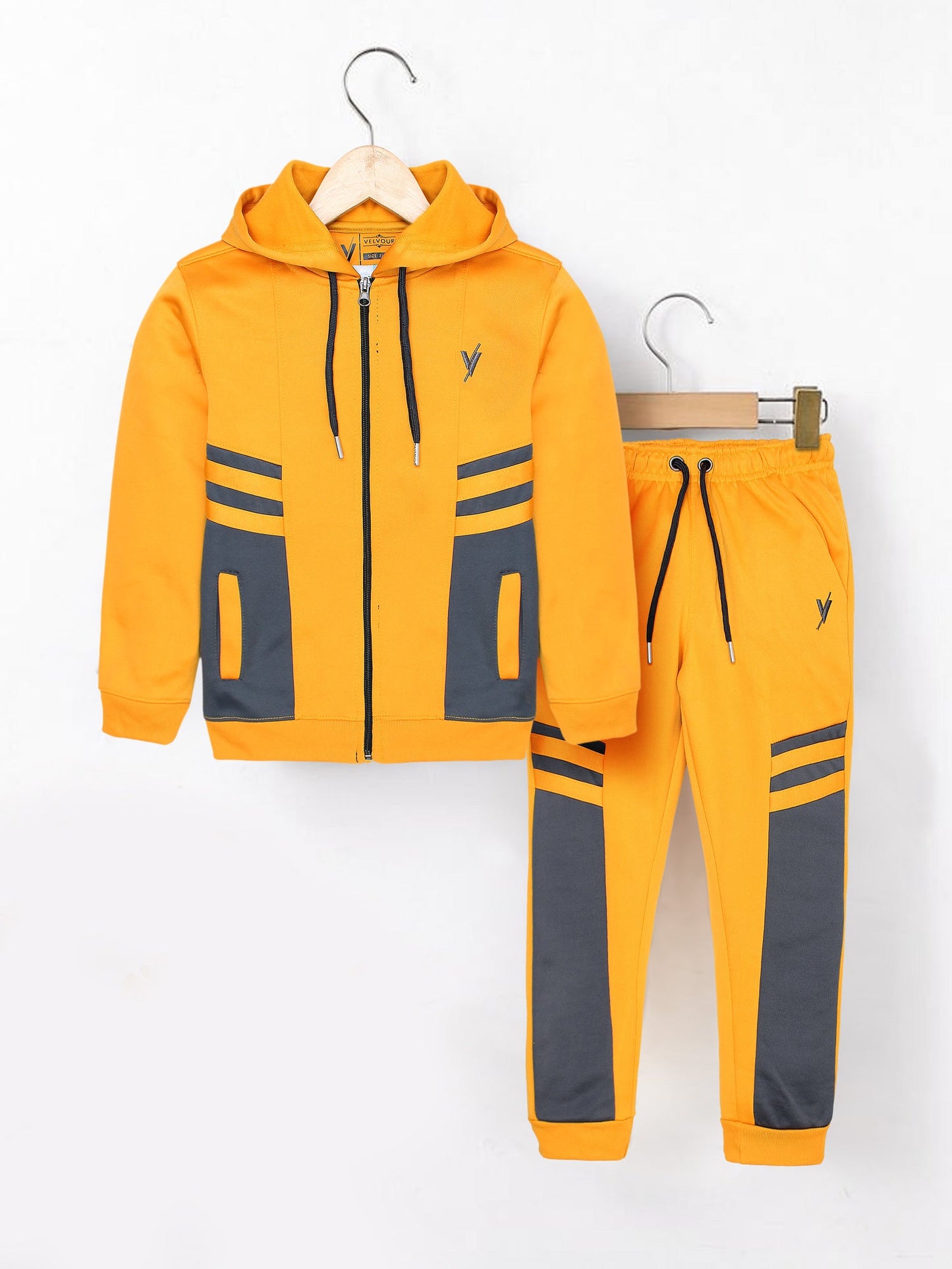 Hooded Tracksuit For Boys & Girls, Fleece #VWT31-A