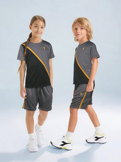 Tracksuit For Boys & Girls Poly athletic Fabric VST56-C