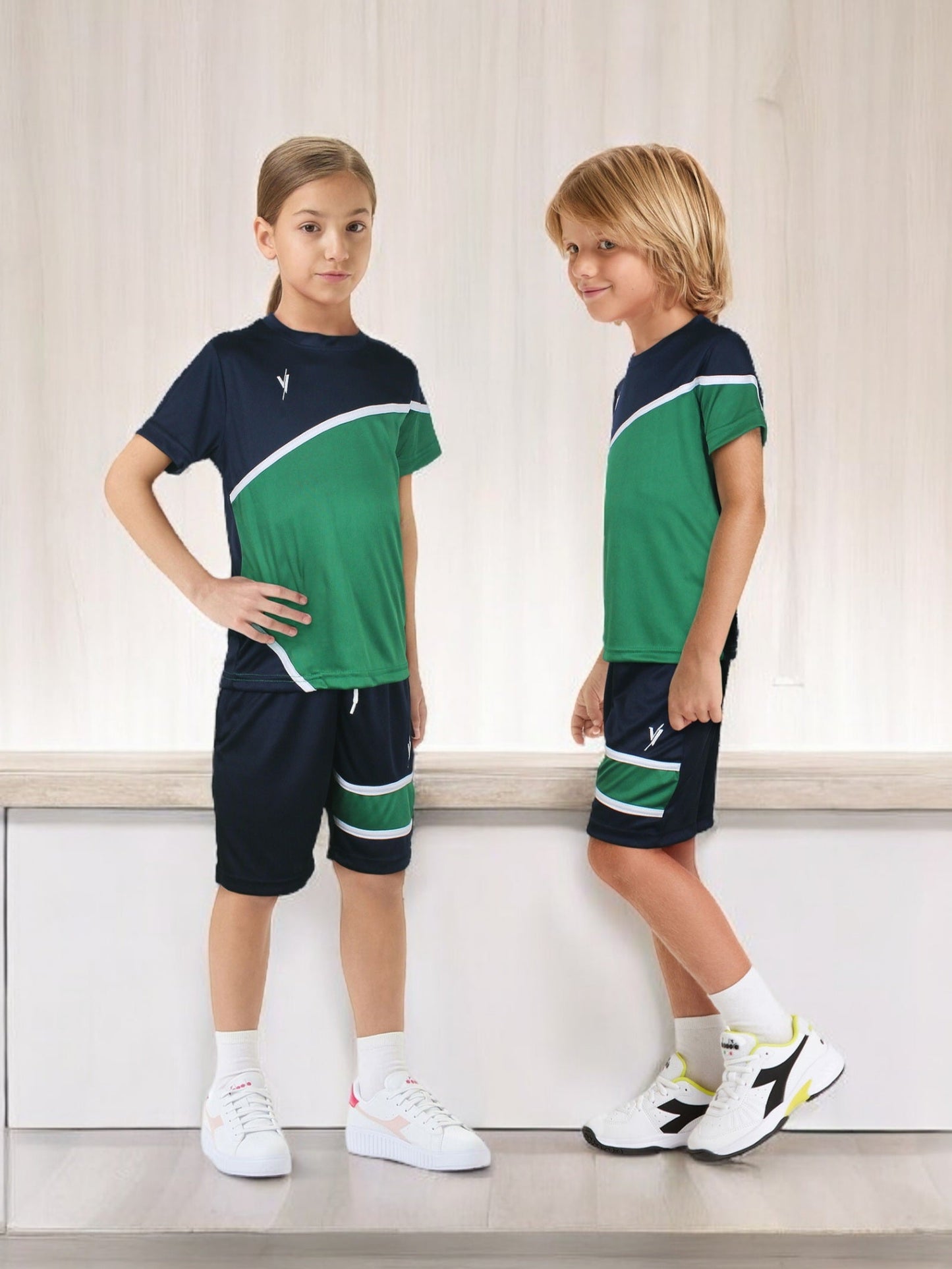 Tracksuit For Boys & Girls Poly athletic Fabric VST57-A