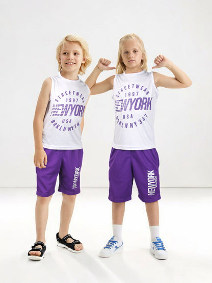 Sleeveless Tracksuit For Boys & Girls VST58-B