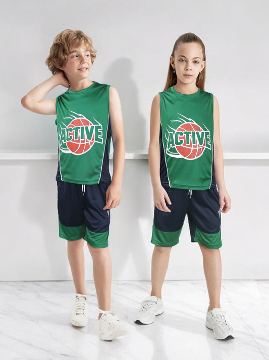 Sleeveless Tracksuit For Boys & Girls VST60-B